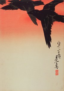 Cuervos en vuelo al amanecer, 1888